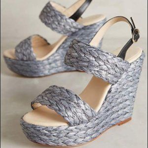 Anthropologie Lien.do Braided Raffia Espadrilles